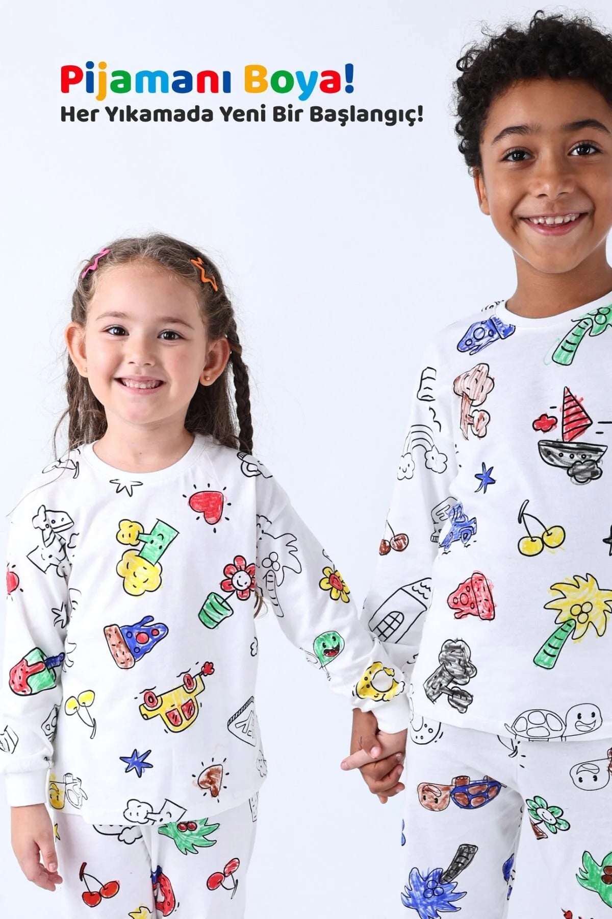 Boyanabilir Çocuk Pijama Takımı
