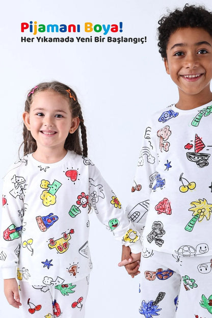 Boyanabilir Çocuk Pijama Takımı