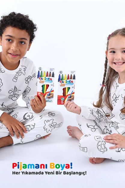 Boyanabilir Çocuk Pijama Takımı