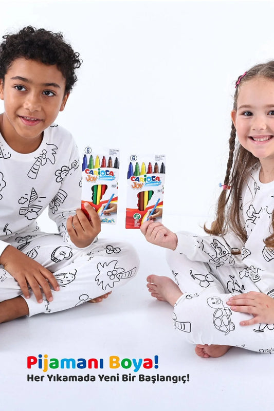 Boyanabilir Çocuk Pijama Takımı